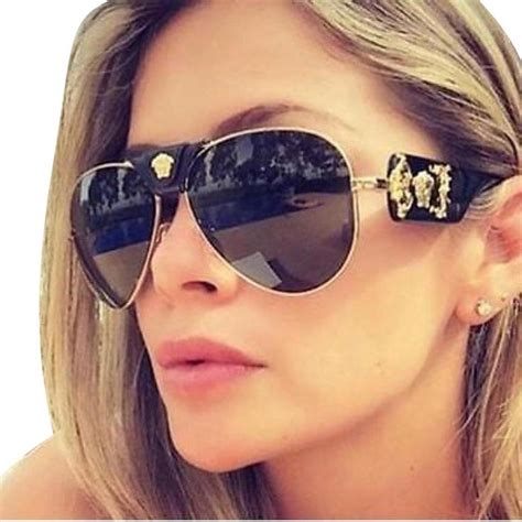 Women's Versace Aviator Sunglasses 